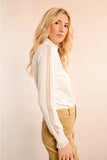 Ivory Long Sleeve Sweater Top