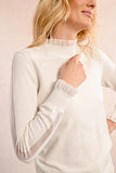Ivory Long Sleeve Sweater Top
