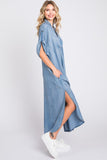 Denim Button Down Maxi