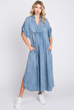 Denim Button Down Maxi
