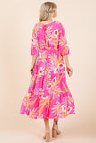 Pink Tropical Twist Maxi