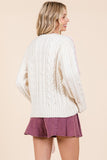 Pink Ribbon Laced Sweater