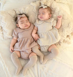 French Lace Socks: Light Ivory / 6-18m