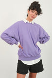 Purple Soft Crewneck Sweatshirt