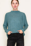Peacock Soft Dolman Sleeve Sweater