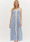 Blue & White Ric Rac Midi