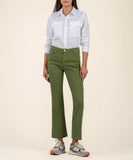 Army Green Kelsey High Rise Ankle Flare