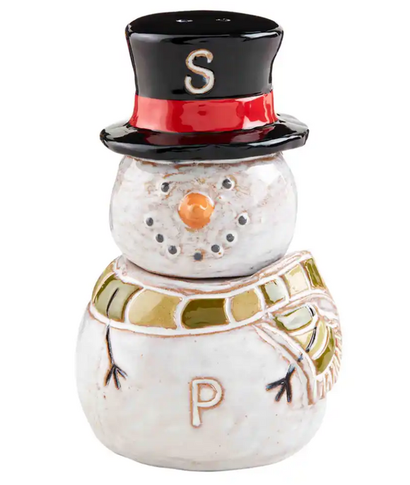 Snowman Magnetic S&P Shaker Set