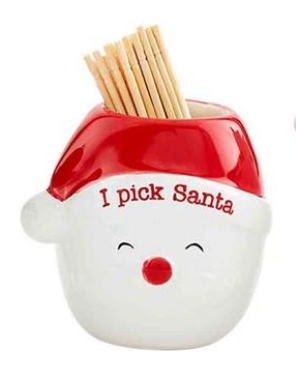 I Pick Santa - Holiday Toothpick Holder