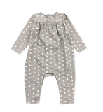 Petite Floral Grey Baby Onesie