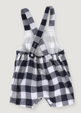 Navy Checked Gingham Baby 2 piece Set