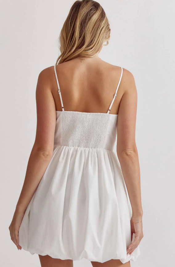 White Bubble Skirt Dress – Fashion Cupcake