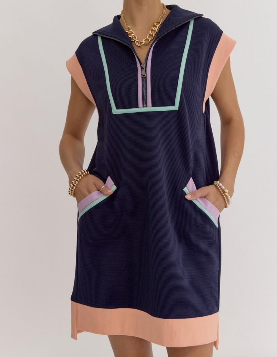 neon zip dress Vintage 80's Neon Green Full Front Zip Ribbed Bodycon Mock Neck Long Sleeve  Stretch Bodyhugging Mini Dress