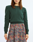 Hunter Green Puffer Sweater
