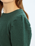 Hunter Green Puffer Sweater