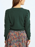 Hunter Green Puffer Sweater