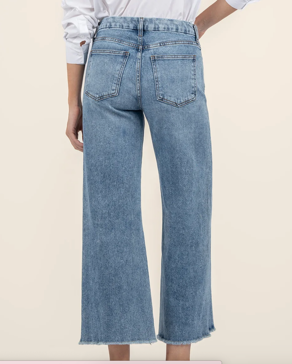 MEG Meg High Rise Wide Leg in Sherbert - Kut from the Kloth