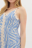 Blue & White Ric Rac Midi
