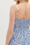 Blue & White Ric Rac Midi