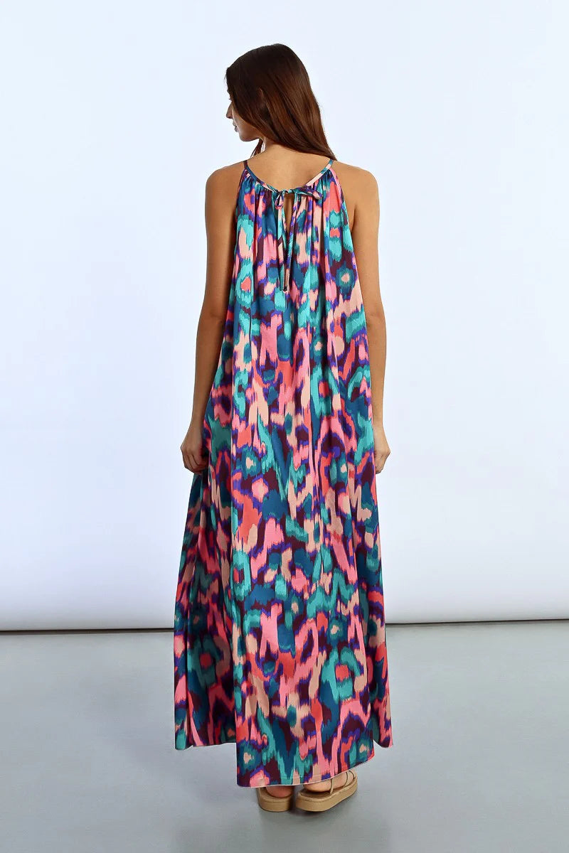Bright Green & Purple Pattern Maxi – Fashion Cupcake