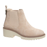 Tan Chunky Zipper Side Bootie - Danielle