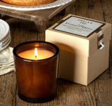 Pecan Pie Amber Glass Boxed Park Hill Candle