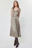 Pleated Dress & Sweater Set