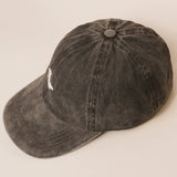 Ghost - Black Embroidered Baseball Hat