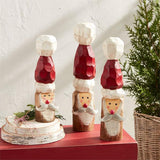 Large Santa Wood Block Sitter
