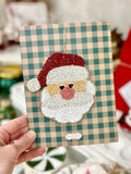 Santa Beaded Card Ornament