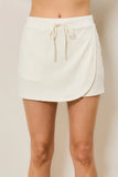 Tan French Terry Skort