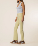 Pastel Yellow - Kelsey High Rise Ankle Flare