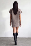 Textured Mini Skirt