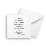 I Choose My Friends: Dishtowel