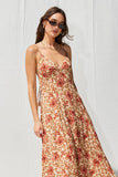 Leopard Open Back Maxi Dress