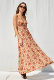 Leopard Open Back Maxi Dress