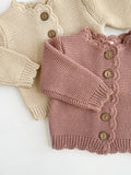 Sophia Dressy Cardigan: Dusty pink / 3-6 mo