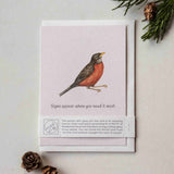 Robin Sympathy Card | Wildlife | Watercolor | Recycled Paper