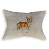 I Love You Corgi: Dishtowel