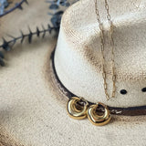 Gold - Geometric Hoop Earrings
