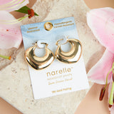 Gold - Geometric Hoop Earrings
