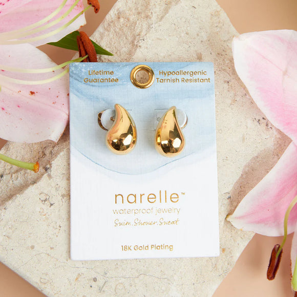 Gold - Tear Drop Earrings