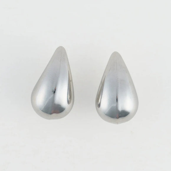 Silver - Tear Drop Earrings