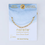 Gold - Dainty Paper Clip Chain Anklet