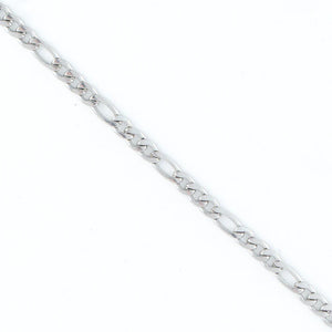 Silver - Figaro Chain Necklace
