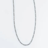 Silver - Figaro Chain Necklace
