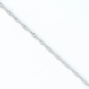 Silver - Twisted Chain Necklace