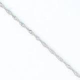 Silver - Twisted Chain Necklace