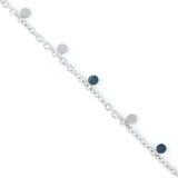 Silver - Disc Chain Necklace 16"