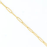 Gold - Paperclip Chain Necklace 18"
